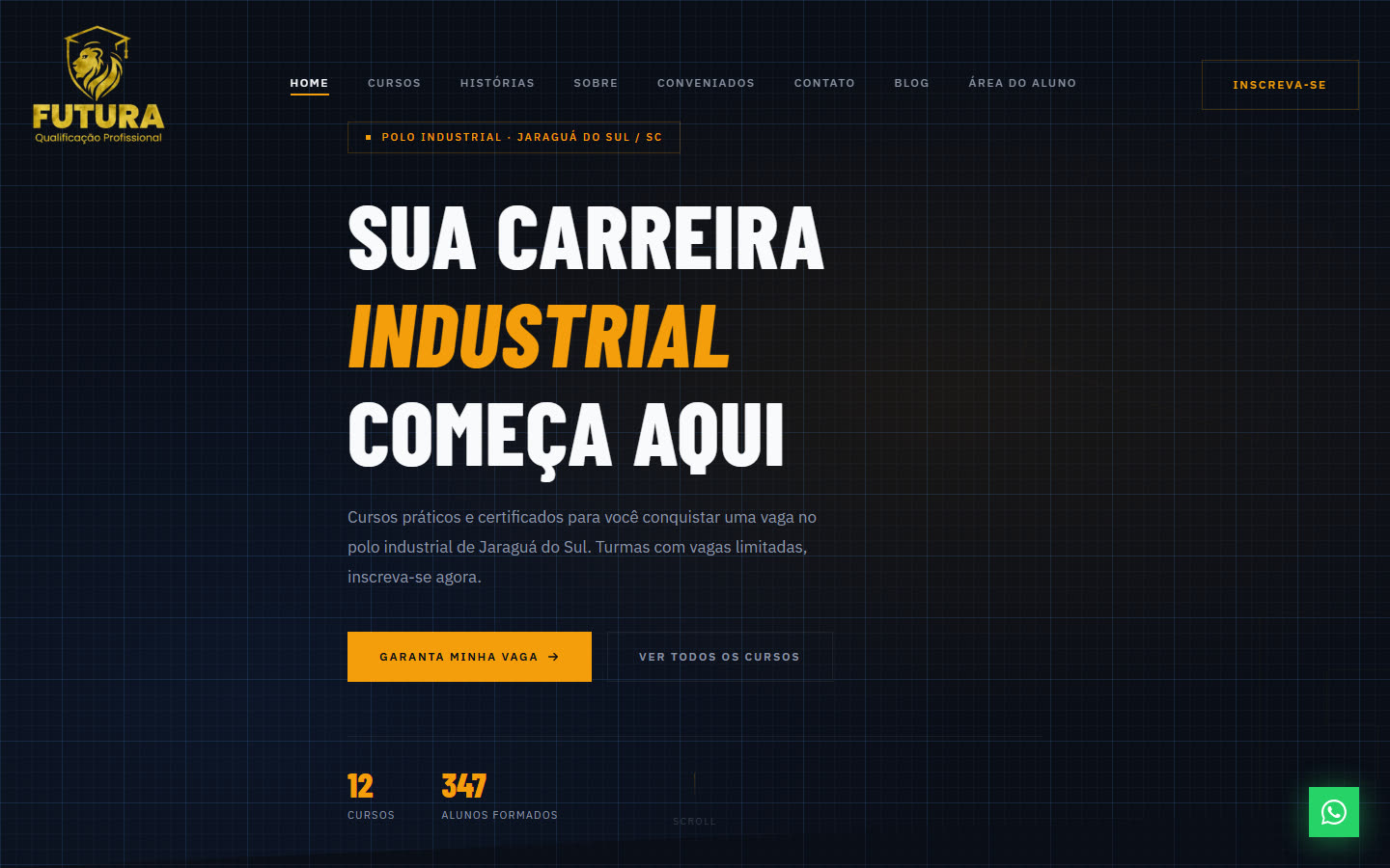 Site da FUTURA Qualificação Profissional